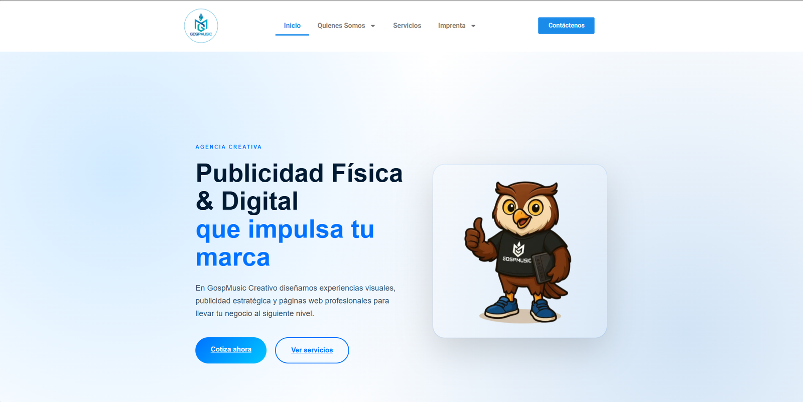 Página GospMusic Creativo